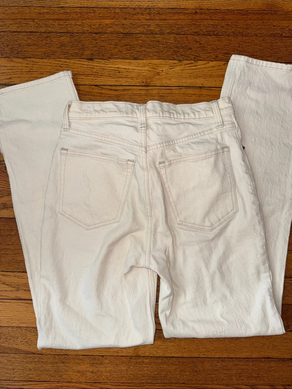 Abercrombie & Fitch The '90s Straight Ultra High Rise Jeans w Side Vent Sz 28/6
